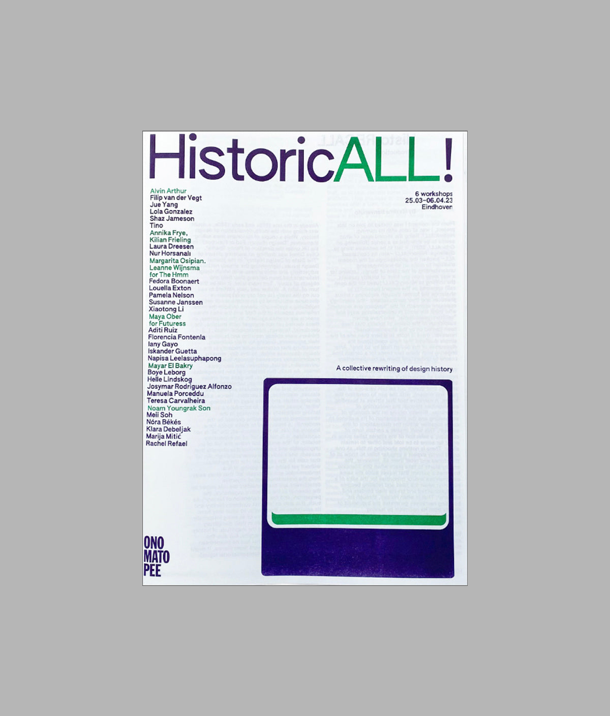 HistoricALL! A collective rewriting of design history